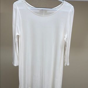 Sung light White Rayon Dress